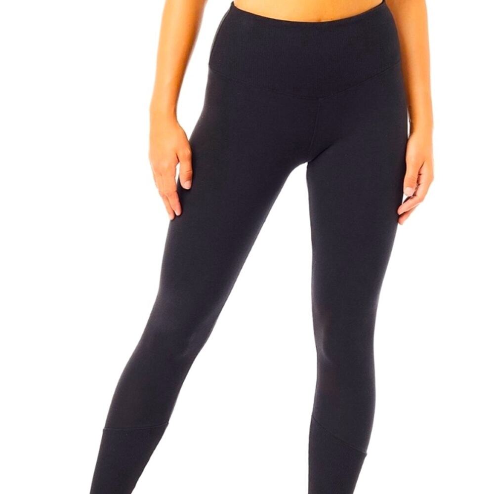 Last Exit Seamless Black Nylon Leggings
